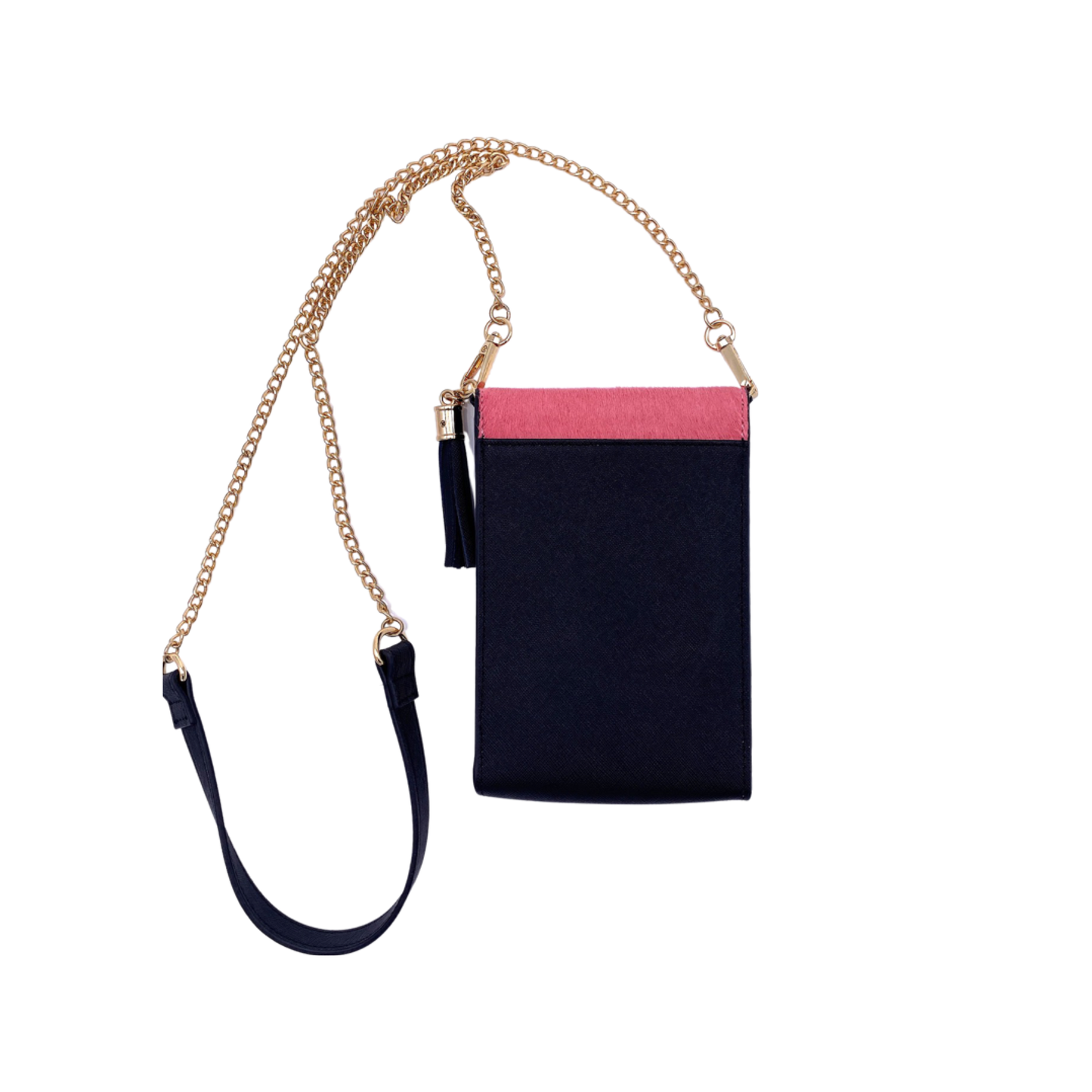 Go-Go Phone Crossbody in Pink/Black