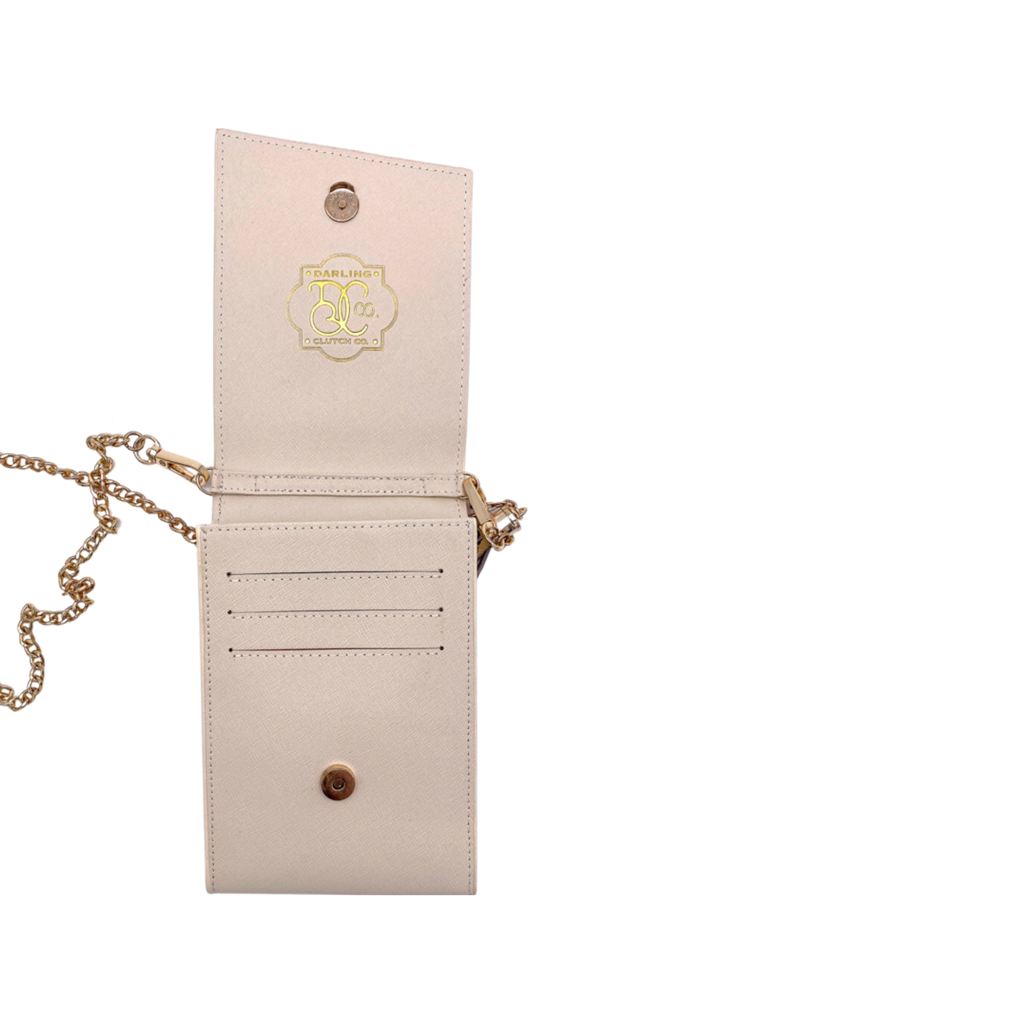 Go-Go Phone Crossbody in Pink/Ivory